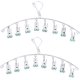 thumbnail image 1 of 2 piezas menos acero H, estante colgante con 8 clips compatibles con ropa interior, calcetines, Ly quitar la ropa de H,, 1 of 5