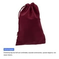 thumbnail image 4 of Velvet Drawstring Bags 5.91x7.87 Inch Gift Bags Jewelry Pouches Burgundy 10Pcs, 4 of 6