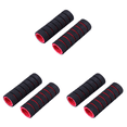 thumbnail image 1 of 3uds. 1 par de fundas para manillar de bicicleta, manillar de bicicleta, manillar de esponja, funda roja, 1 of 2