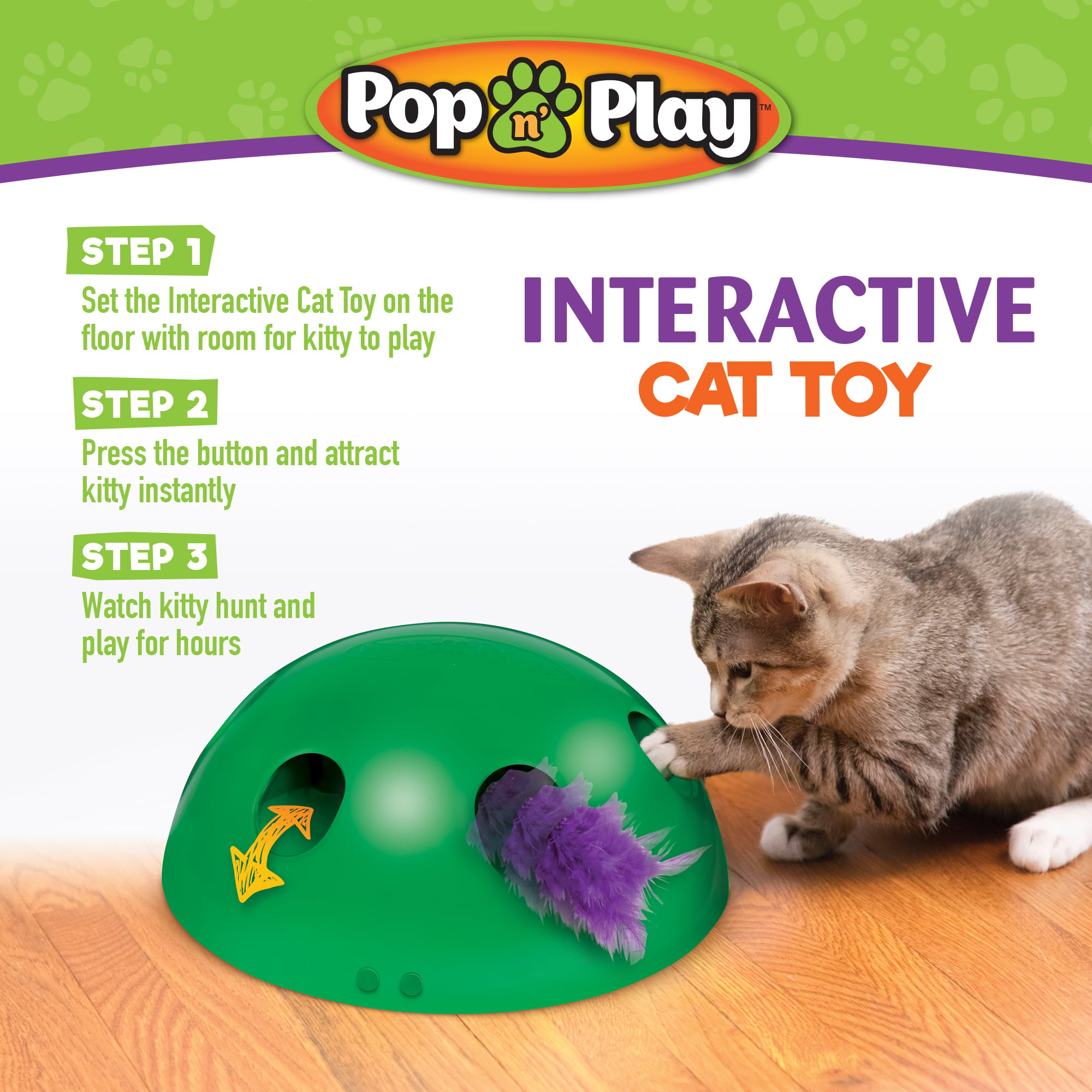 Pop N' Play Interactive Cat Toy 
