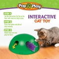 thumbnail image 2 of As Seen on TV Pop N' Play Interactive Cat Toy, Motorized Peek-A-Boo Play with Mouse and Feather Toys, 2 of 5