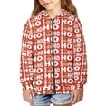 thumbnail image 5 of Xoenoiee Hohoho Christmas Girls Boys Zip-Up Hoodies Kids Fall Winter Warm Sweatshirt Jacket with Pocket Youth Long Sleeve Shirt Top Teen Clothes Outfits, 14-16 Years, 5 of 7