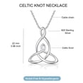 thumbnail image 3 of LeCalla 925 Sterling Silver Necklace for Women | Celtic Love Knot Pendant, 3 of 7