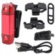 thumbnail image 1 of Luz de advertencia trasera para bicicleta recargable por USB, luz trasera impermeable para exteriores, 1 of 8