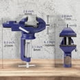 thumbnail image 2 of Tornillo de mesa ZHRMJZG, 3 bancos, universal, giratorio 360°, abrazadera de trabajo, 2 of 6
