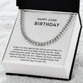 thumbnail image 4 of Cuban Link Chain - Happy 22nd Birthday, 4 of 10