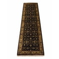 thumbnail image 3 of Rugsotic Carpets Hand Knotted Persian, Oriental Wool Semi-Worsted Runner Area Rug, Black, 2'8''x12'4'', 3 of 5
