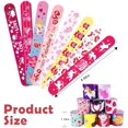 thumbnail image 2 of 100Pcs Valentine's Day Slap Bracelets, Valentine Party Favors Snap Wristbands for Kids Exchange Gifts, Goodies Stocking Stuffers, Classroom Prizes, 2 of 6