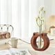 thumbnail image 4 of Adorable florero con forma de gato | Minijarrón de madera de sobremesa con tubo de vidrio para flores frescas | Contenedor hidropónico para decoración del hogar y la oficina, 4 of 6
