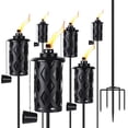 thumbnail image 1 of Juego de 6 antorchas de metal Fuel Lamp ZSPENG, 60 pulgadas, color citronela, 1 of 9
