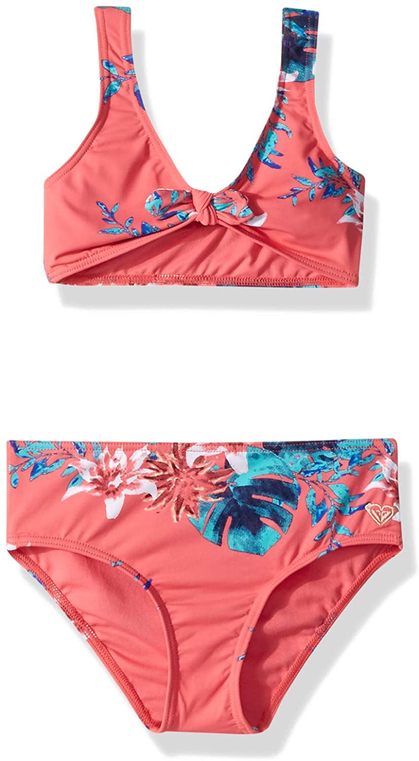 Roxy Swimwear Girls Coral Tropical Day Dream Bikini Set 16 Walmart