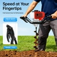 thumbnail image 3 of 1.8kW Power,52cc Post Hole Digger with 2-Stroke Gasoline Engine, Anti-Slip Handle & Fuel Tank, Easy Start, Ideal for Fencing & Landscaping, 3 of 10