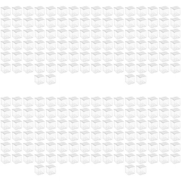 200Pcs Clear Plastic Boxes for Gifts Pvc Packing Box Gift Packaging Transparent Candy Box Wedding Gift Boxes