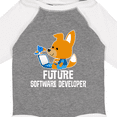thumbnail image 4 of Inktastic Future Software Developer Boys Long Sleeve Baby Bodysuit, 4 of 5