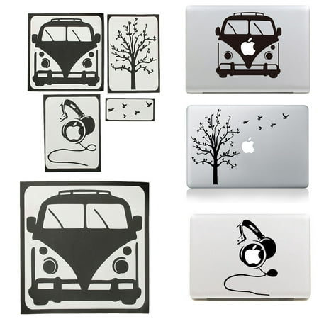 Laptop Decal Sticker Headset Tree Bus Skin Cover for Apple MacBook Air Pro 11 13 15 (Best Skin For Macbook Pro 15)
