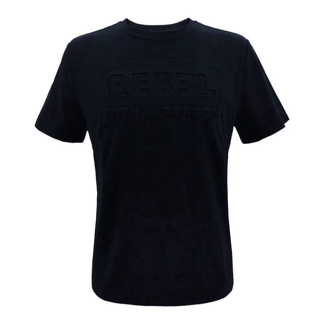 Playera George para Hombre Embosada Negro Talla G