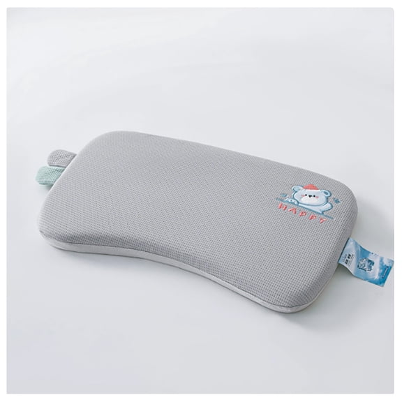 Yardvibe Pillow for Sleeping, 17.72"x9.84" Slow Rebound Foam Sleeping Pillow with Removable Washable Cover, Small Cool Flat Pillow, Memory Foam Pillow for Traveling or Camping (Gray)