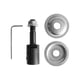 thumbnail image 1 of Eje de muela abrasiva Eje de extensión de amoladora Motor de pulido de acero Adaptador de eje para muela abrasiva Rueda de fibra Rueda de tela Rueda 12 mm 97 g, 1 of 8