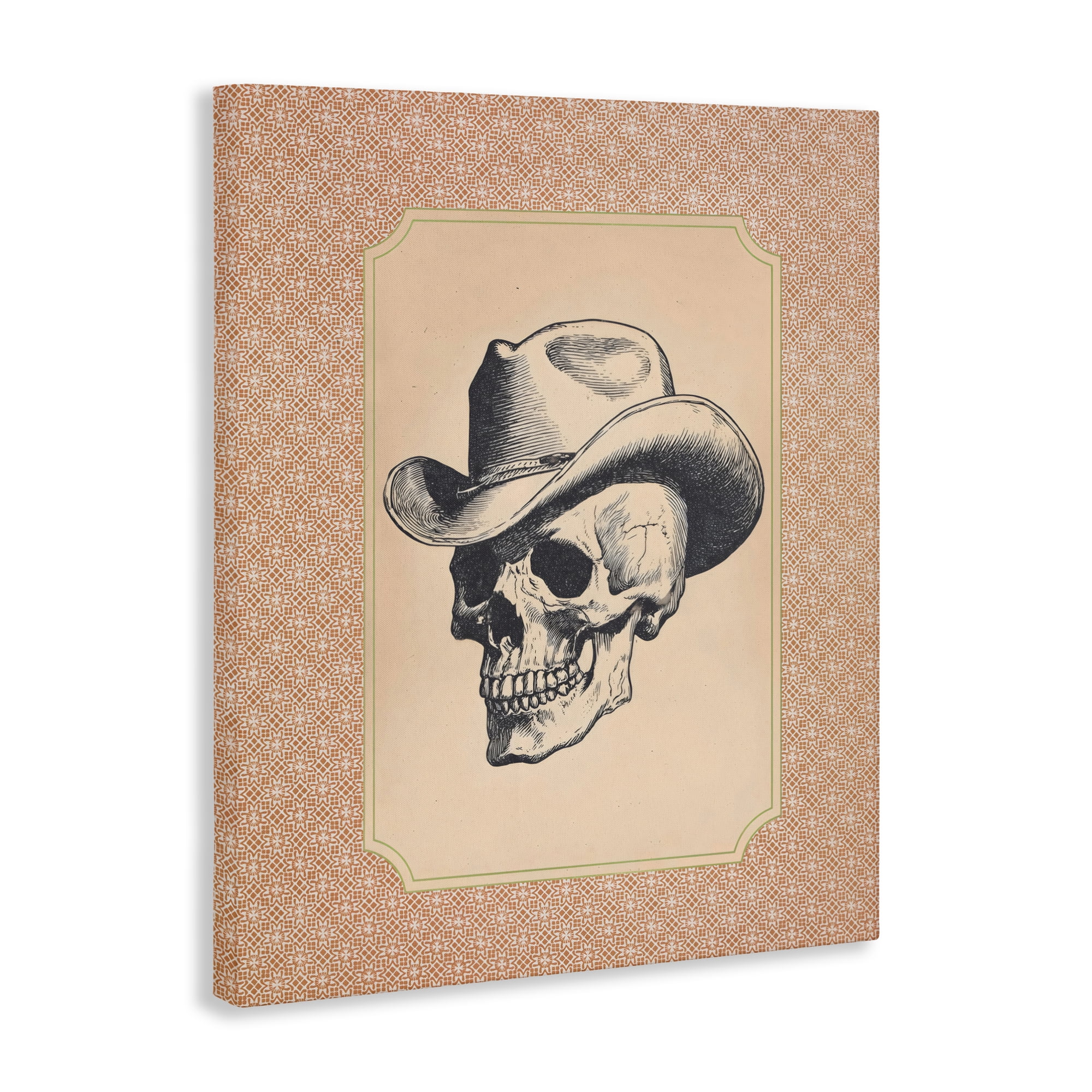 Vintage Cowboy Skull Canvas Wall Art, design by Arlington Prints