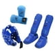 thumbnail image 2 of Equipo de entrenamiento de karate con espinilleras, calzado, casco de entrenamiento de boxeo, para artes marciales de sparring, Sanda, Grappling Azul L, 2 of 8