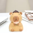 thumbnail image 3 of Mini figura de capibara, colección de figuritas de escritorio, artesanía, adorno de capibara Estilo B, 3 of 7