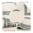 thumbnail image 3 of Alfa Rich 3x5 Area Rugs, Ultra-Thin Oriental Blue Cream Rug, Non-Slip Machine Washable, Easy Clean, Pet Friendly Runner Rugs, Laundry Rugs, 3 of 6