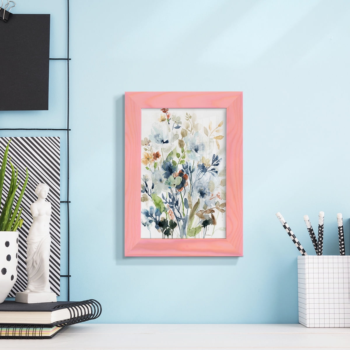 Holland Spring Mix -Framed Print w/glass-Sunset Pink