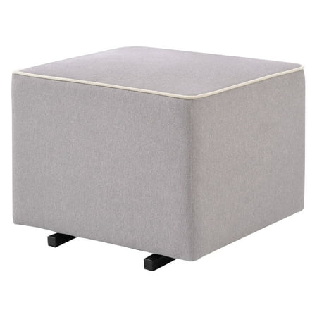 UPC: 0048517823996 | Davinci Universal Gliding Ottoman in Grey Finish with Cream Piping