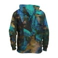 thumbnail image 5 of Men's Loose Fit Printed Hooded Sweatshirt, Long Sleeve Casual Pullover Fleece Hoodie for Street Style, Lounge, Autumn Winter,Blue,5XL, 5 of 5