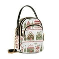 thumbnail image 7 of FORMRS Crossbody Bag for Women Quilted Travel Shoulder Cell Phone Purse with Chain Strap Handbag, Red Christmas House, 7 of 7