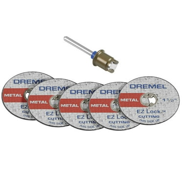 Dremel EZ406-02 EZ Lock 1-1/2" Metal Cut-Off Wheel and Mandrel Rotary Tool Accessory Starter Kit