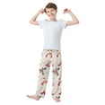 thumbnail image 2 of FORMRS Boys Pajama Pants with Pockets Size 6-8Y Kids Lounge Sleep Bottoms, Winter Geese, 2 of 8