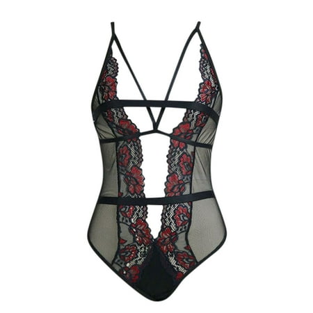 

Lingerie for Women Fashion Lace Underwear Sleepwear Steel Ring Pajamas Garter