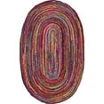 thumbnail image 2 of nuLOOM Tapis Tammara Tressé à la Main, 7 Pieds x 9 Pieds Ovale, Multi, 2 of 4