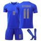 thumbnail image 1 of HIXOWIA 2425 argentino Camisetas de fútbol Conjuntos de tres piezas Campo visitante número 11 Di María Conjunto de camisetas, pantalones cortos y calcetines de fútbol Children's, 11/24, 1 of 6