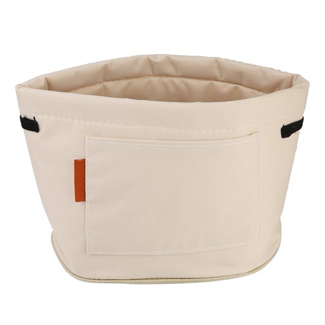 Bolsa de almacenamiento de basura portátil multifunción de tela Oxford para coche, color Beige