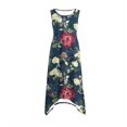 thumbnail image 5 of ZQUUVOU Women's Dress Boho Summer Beach Printed Sleeveless Maxi Dresses Pockets B-Navy,M, 5 of 6