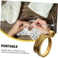 thumbnail image 4 of 12 Pcs Braided Ring Retro Decor Vintage Ring Yarn Guide Finger Ring Finger Decor Stripe Tension Ring, 4 of 5