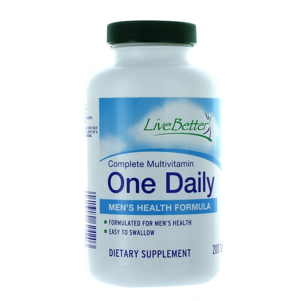 Men's Multivitamin Complete One Daily 200 Tablets Live Better Health