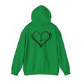 thumbnail image 3 of God is good. Heart & Cross on back. Christian Art on a Unisex Hoodie., 3 of 4