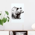 thumbnail image 6 of Vintage Metal Sign Retro Metal Tin Sign for Home Bar Wall Decor Stylish Wall Art Plaques Wildlife Hand Drawn Bear Animal Metal Wall Signs for Indoor Outside Unique Poster 12 X 8 Inches, 6 of 6