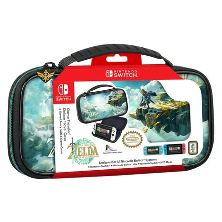 RDS Industries -Zelda Tears of the Kingdom, Nintendo Switch, Game Traveler Deluxe Video Game Travel Carrying Case