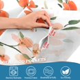 thumbnail image 5 of Yayeee Kitchen Curtains Tier Set of 2 Light Filtering 57"x24" Over Sink Window Panels, Small Floral Blooms, 5 of 7