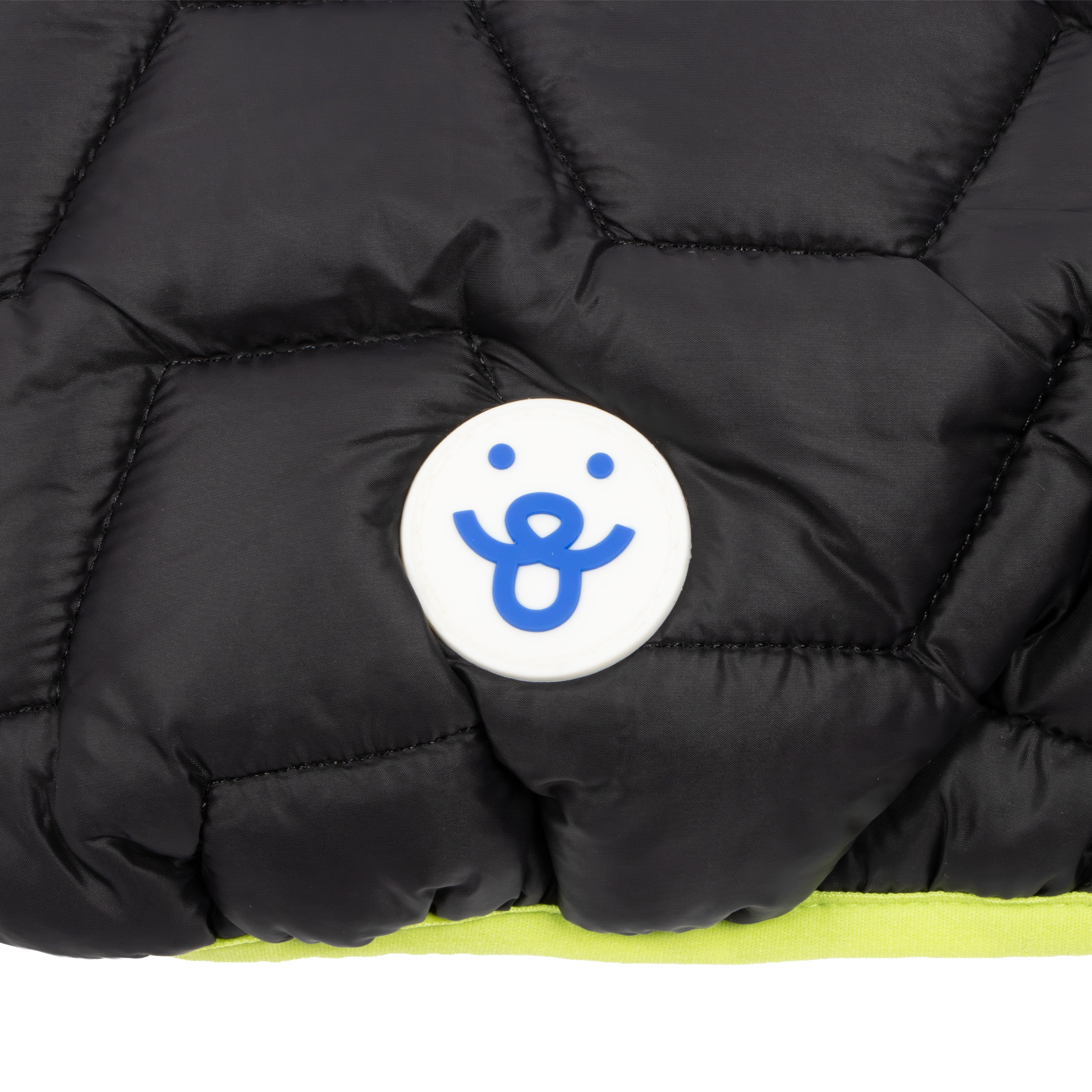 Oodles Quilted Fall Puffer Dog Jacket, Black, XL