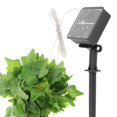 thumbnail image 4 of Lámpara de plantas artificiales, luces colgantes LED, luz solar de para pared, guirnalda, festival, balcón , 10 metros 100 leds Baoblaze Luces de hoja verde, 4 of 8