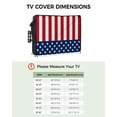 thumbnail image 2 of Outdoor Tv Cover 50 To 55 Inch, 4th of July USA Flag Star Patriot Red Blue Stripes Retro Waterproof And Weatherproof Tv Covers Tv Display Protectors For Outside Flat Screen Tv 68x42x4.5In, 2 of 6