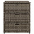 thumbnail image 3 of vidaXL Armoire de Rangement de Jardin Gris 55x59x69 cm Rotin Poly, 3 of 5