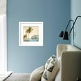 thumbnail image 6 of Vintage Car Parked on the Tropical Beach Seaside with a Surfboard on the Roof, Scenic Transportation Framed Art Print Wall Art by jakkapan Sold by Art.Com, 6 of 6