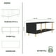 thumbnail image 3 of Mueble para TV MORU TOKYO Negro, 3 of 9