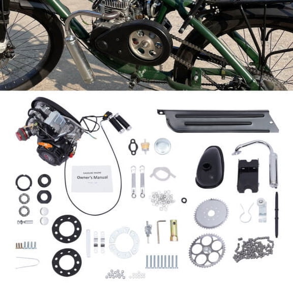 100cc 4-Stroke Gas Motorized Bike Engine Single Cylinder Electric Bicycle Conversion Kits